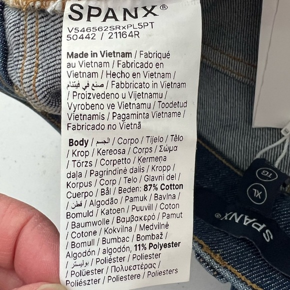 SPANX SPANXshape EveryWear Flare Jeans Authentic Blue Size XL NEW - Picture 13 of 15